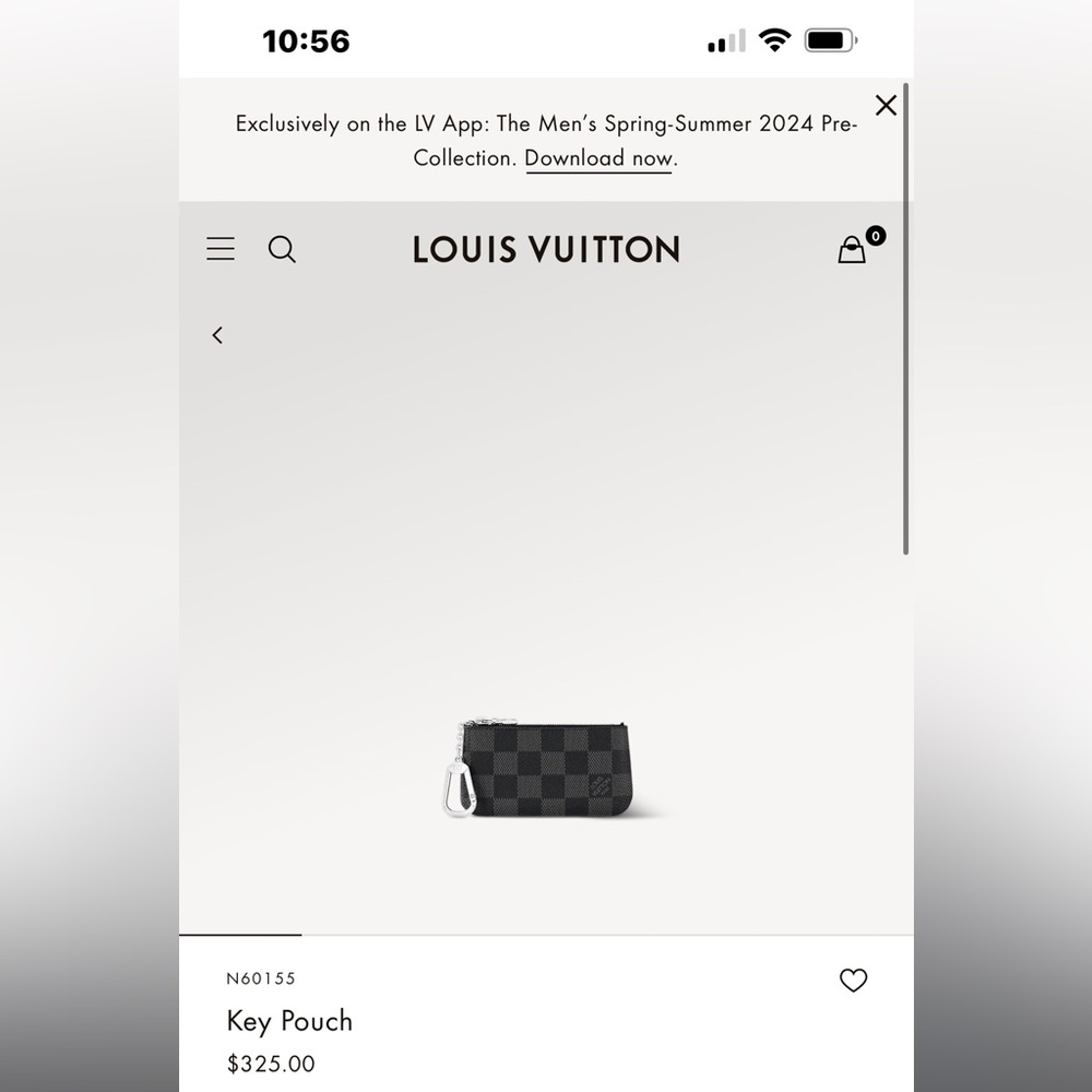 Louis Vuitton key pouch reversible sided